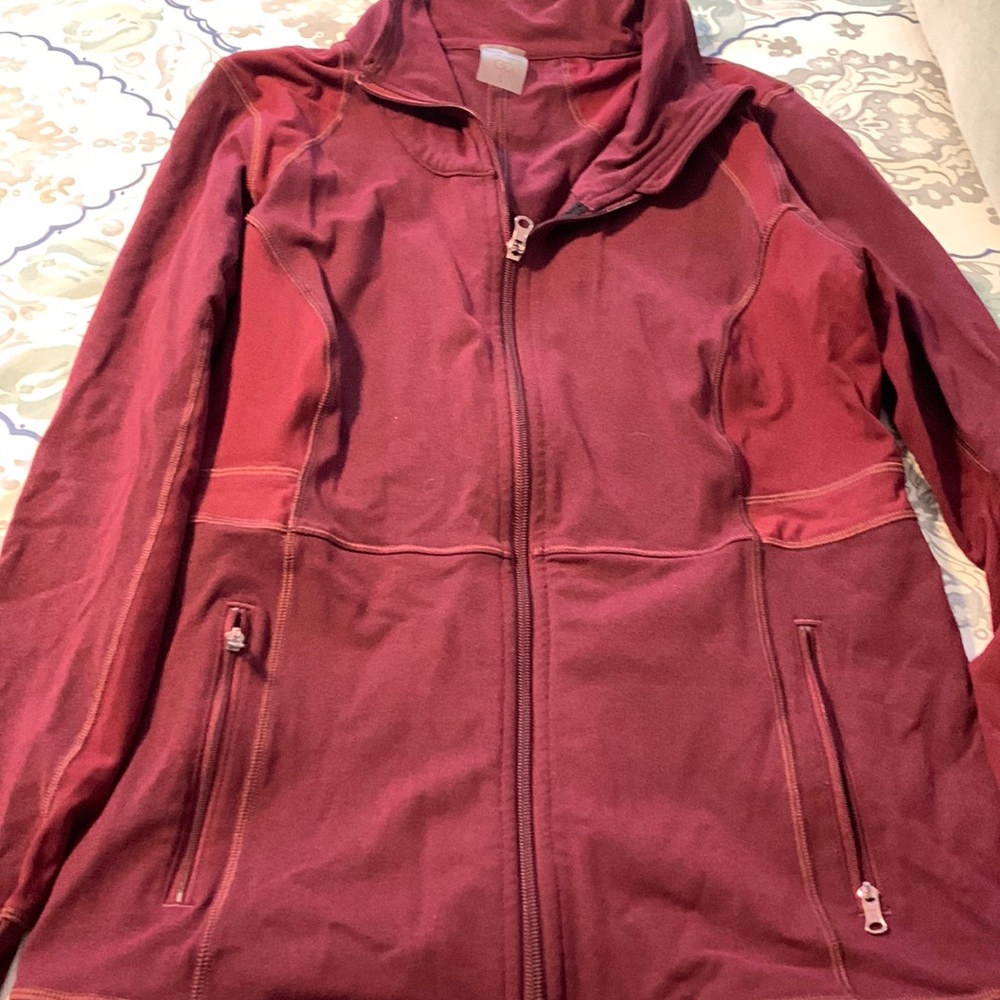 Calia Maroon Althetic zip up